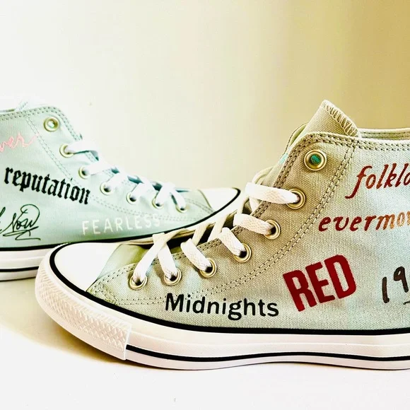 Taylor Swift Shoes Custom Converse Album covers - Picture 2 of 11